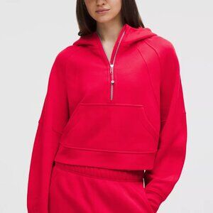 Lululemon Scuba Oversized Half-Zip Hoodie - RED